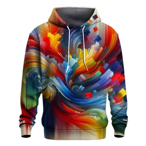 Artistic Brushstroke Design Hoodie