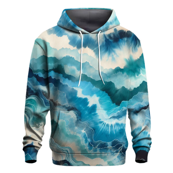 Mystic Blue Lagoon Tie-Dye Hoodie