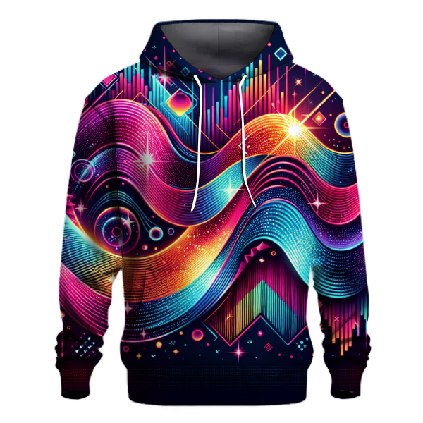 Graphical Sound Waves Hoodie