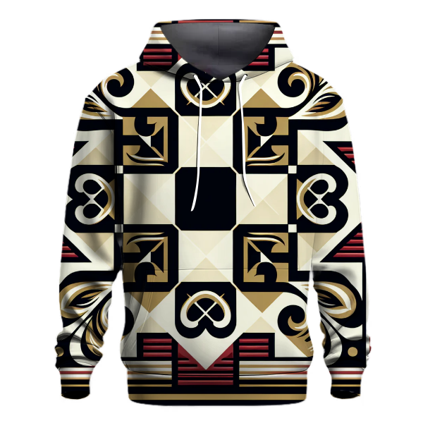 Chic Checkerboard Vibe Hoodie