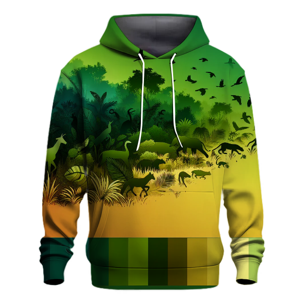 Vibrant Jungle Gradient Hoodie