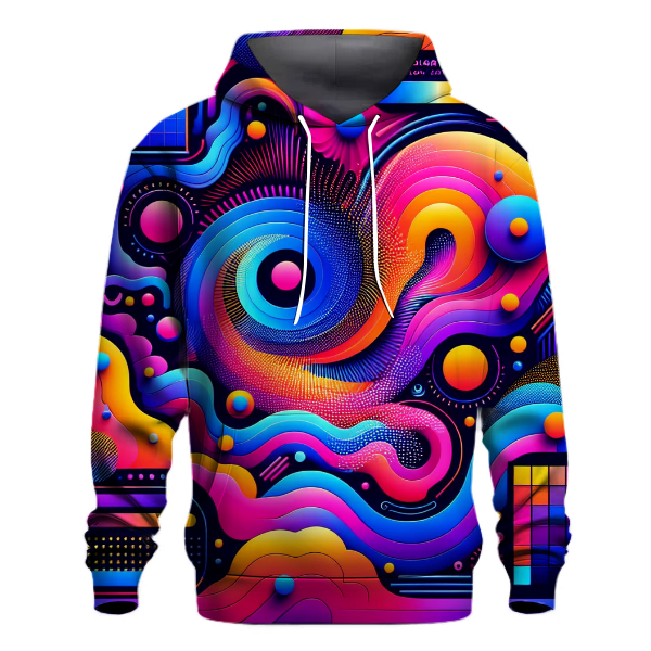 Neon Mirage Design Hoodie