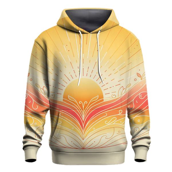Coral Sunrise Hoodie