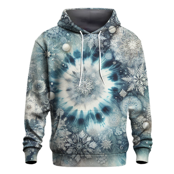 Glistening Frost Tie-Dye Hoodie