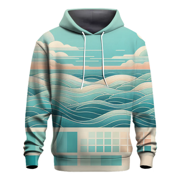 Serene Lagoon Gradient Hoodie