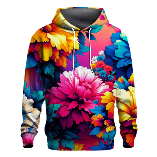 Retro Floral Funk Hoodie