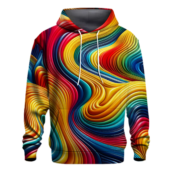 Rainbow Waves Hoodie