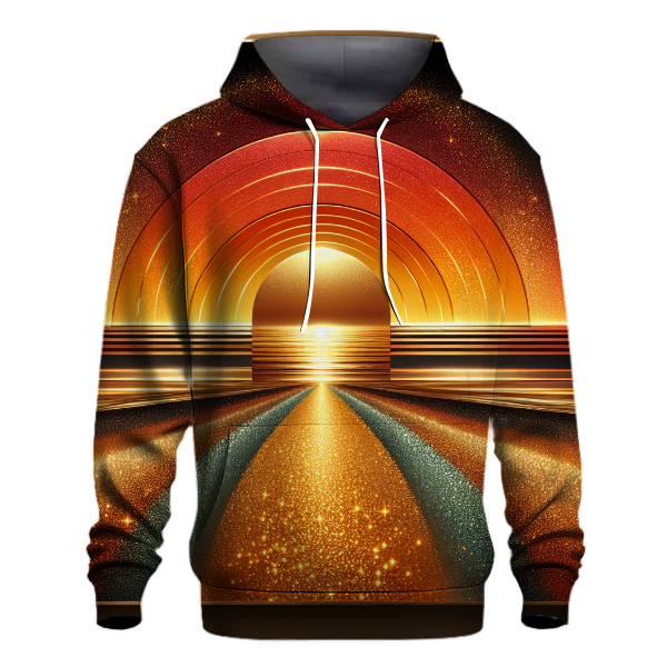 Metallic Sunset Glow Hoodie