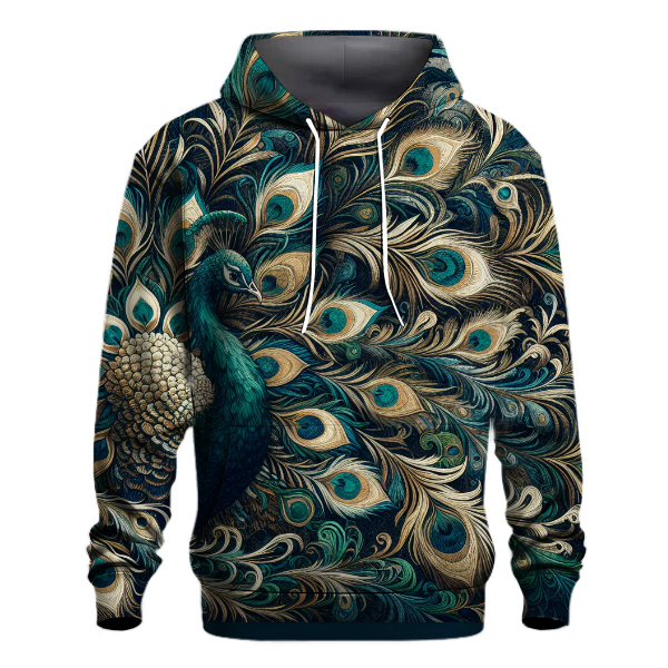 Peacock Feather Flare Hoodie