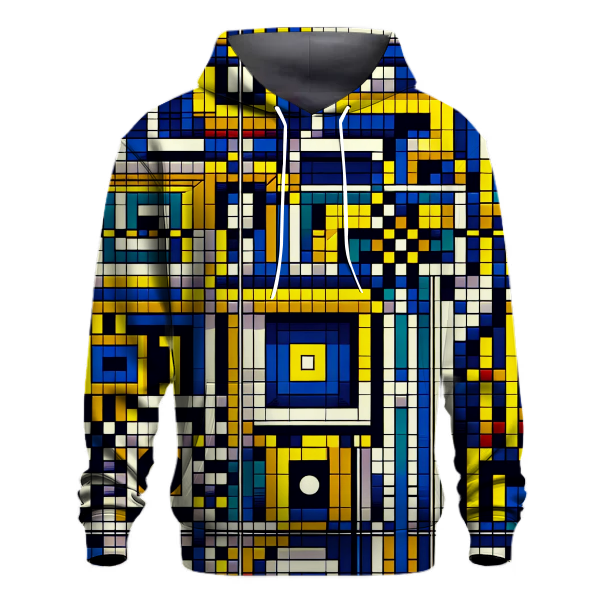 Retro Checkerboard Funk Hoodie