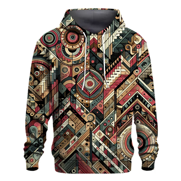 Bohemian Groove Geometric Hoodie