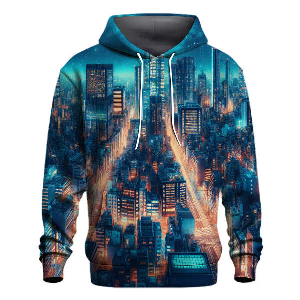 Modern Cityscape Glow Hoodie