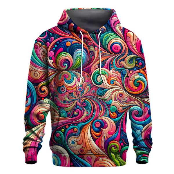 Retro Kaleidoscope Colors Hoodie