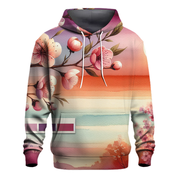 Dreamy Sunset Blossoms Hoodie