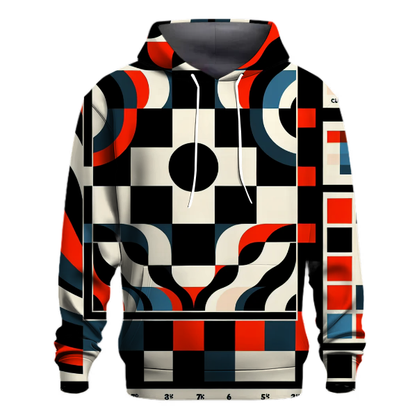 Bold Checkerboard Flair Hoodie