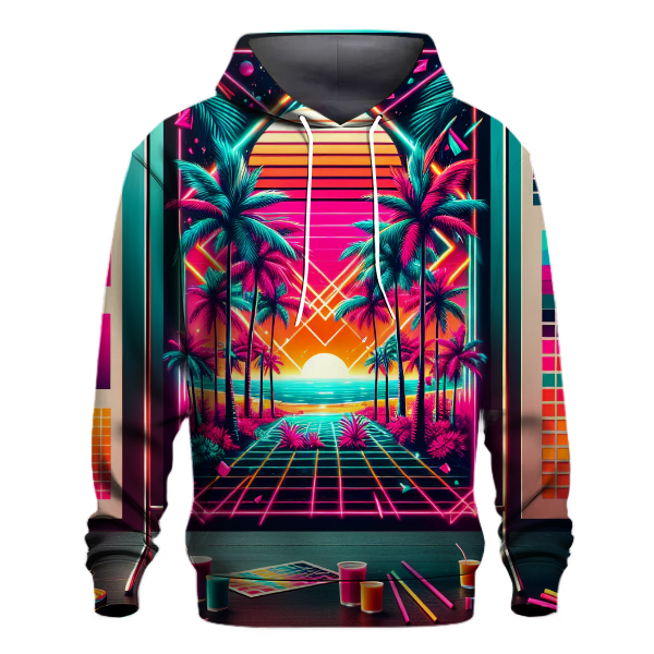 Bright Miami Nights Hoodie