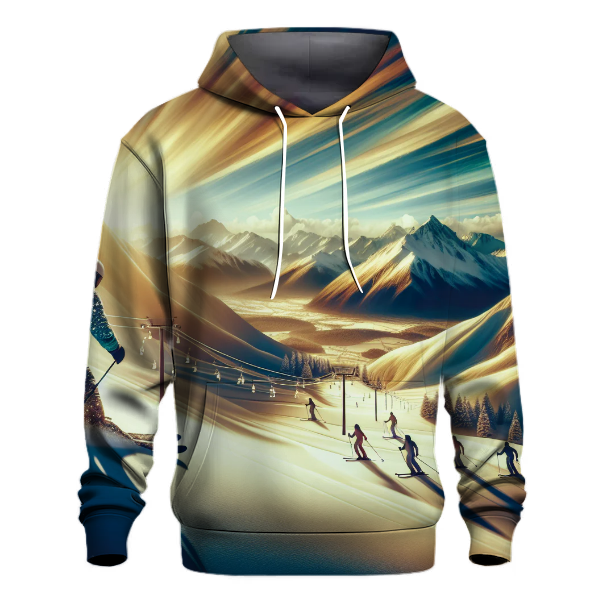 Skiing - Alpine Thrill Hoodie