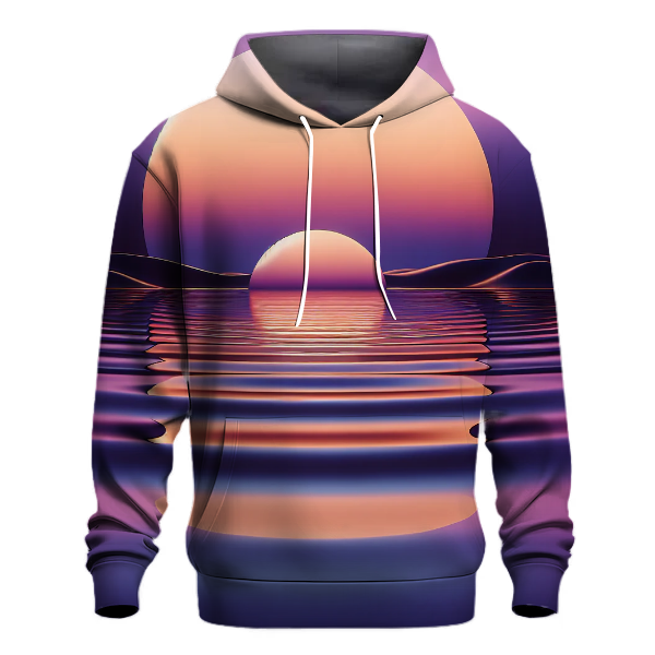 Violet Sunset Reflection Hoodie