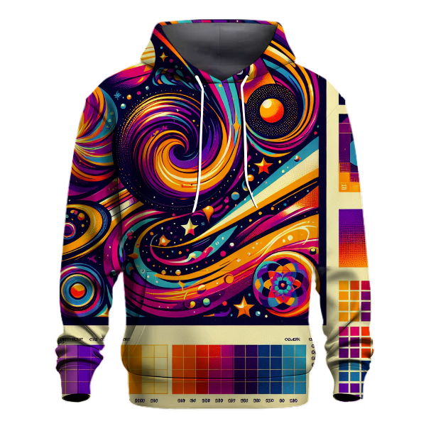 Retro Vibes Cosmic Travel Hoodie