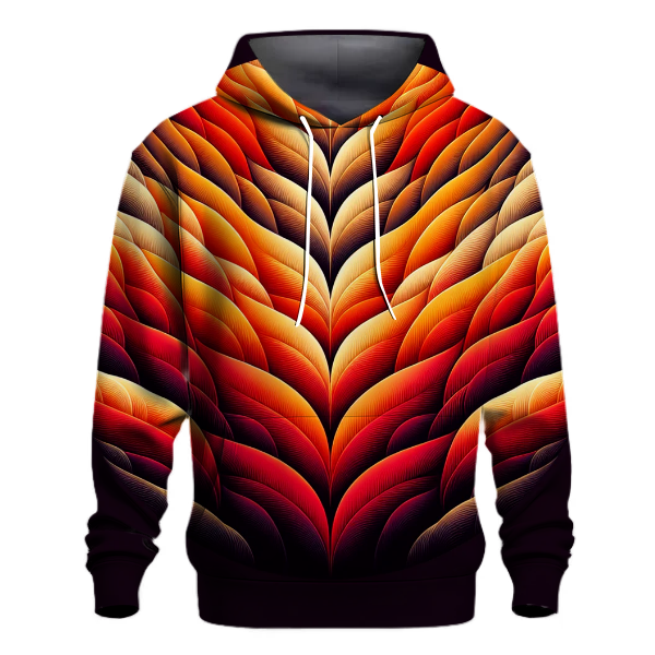 Fiery Fall Gradient Design Hoodie