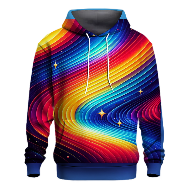 Cosmic Rainbow Drip Hoodie