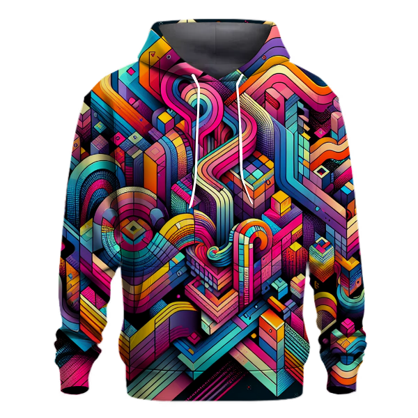 Neon Spectrum Design Hoodie