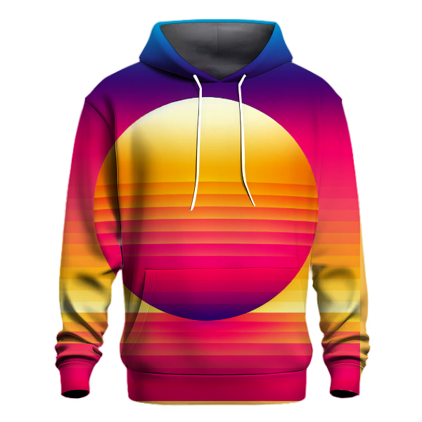 Radiant Tropical Sunset Gradient Hoodie