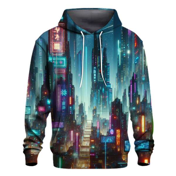 Urban Cyberpunk Dreamscape Hoodie