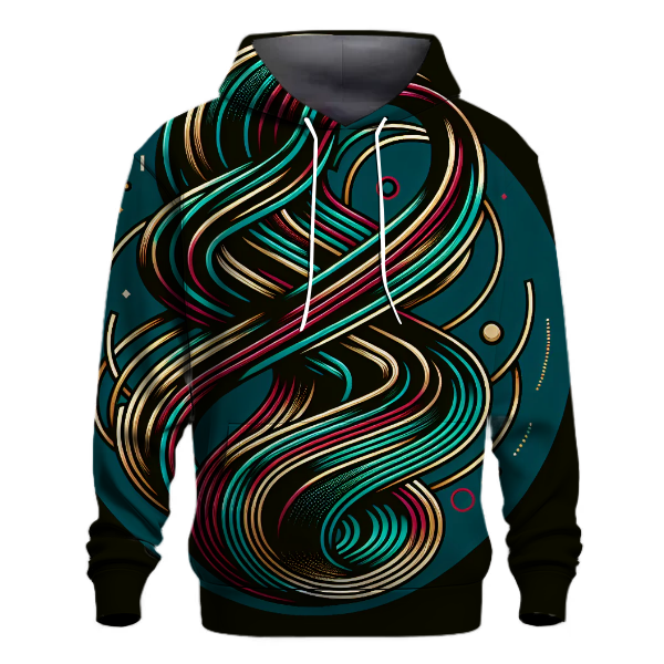 Retro Disco Lines Hoodie