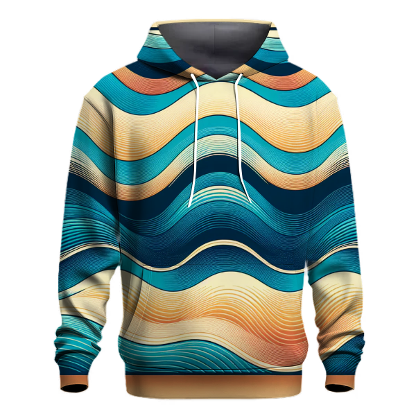 Azure Coastal Tide Hoodie