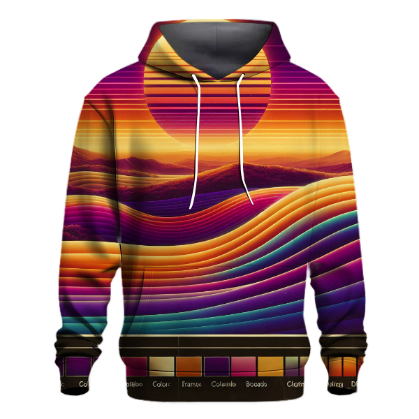 Sunset Valley Waves Hoodie
