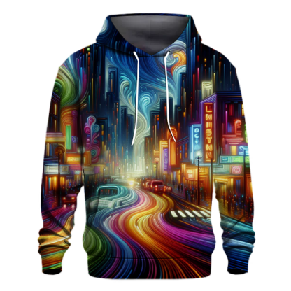 Neon Nightfall Hoodie