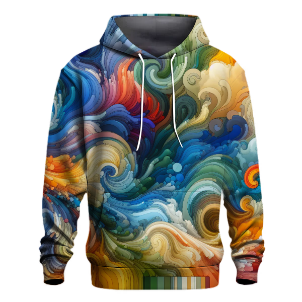 Dancing Waves of Color Hoodie