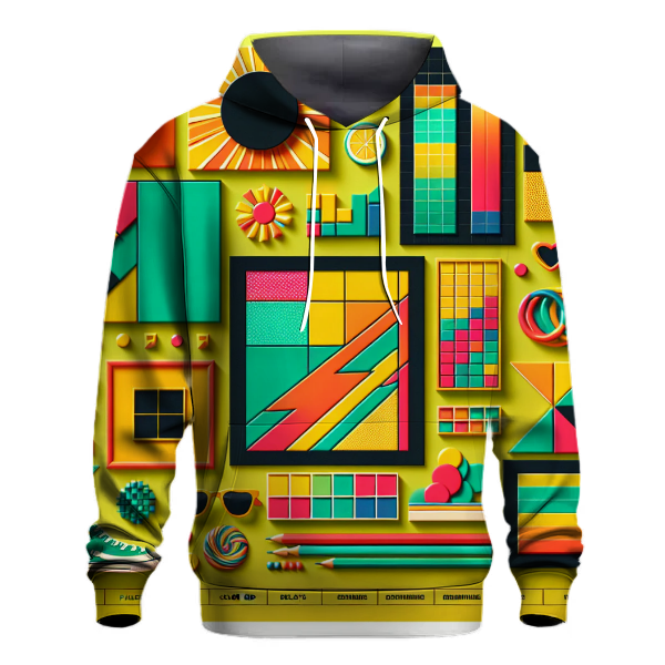 Retro Color Block Fiesta Hoodie