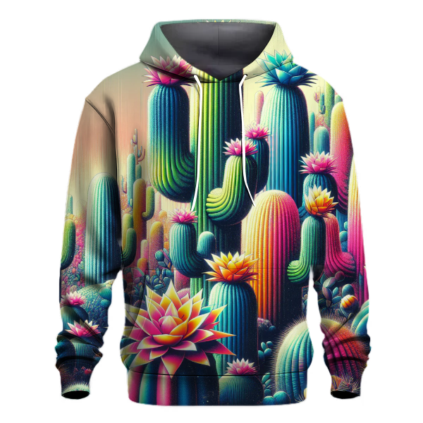 Neon Cactus Fiesta Hoodie