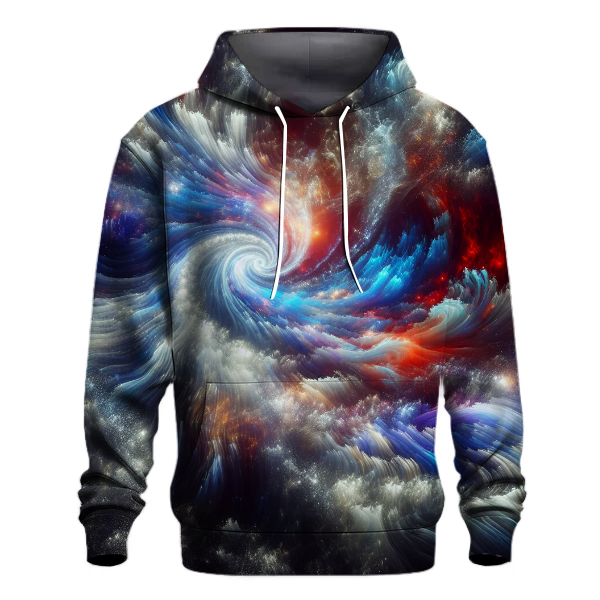 Radiant Cosmic Swirls Hoodie