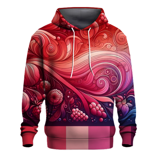 Raspberry Swirl Gradient Hoodie