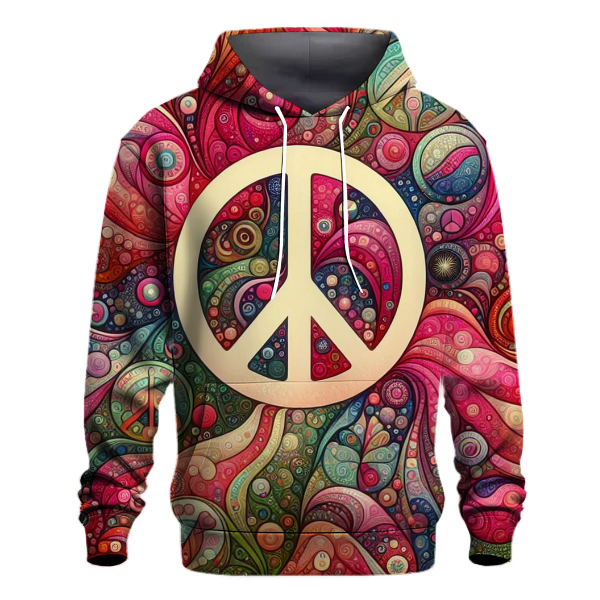 Hippie Peace Signs Hoodie