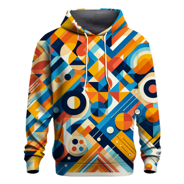 Geometric Burst of Color Hoodie