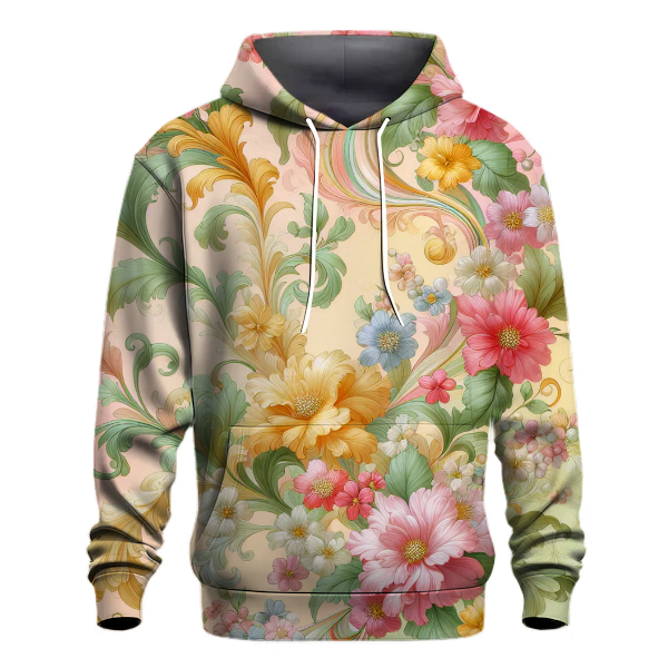 Garden Blooms Tie-dye Design Hoodie