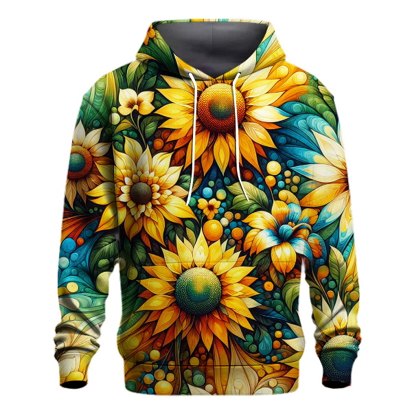 Golden Sunflower Field Hoodie