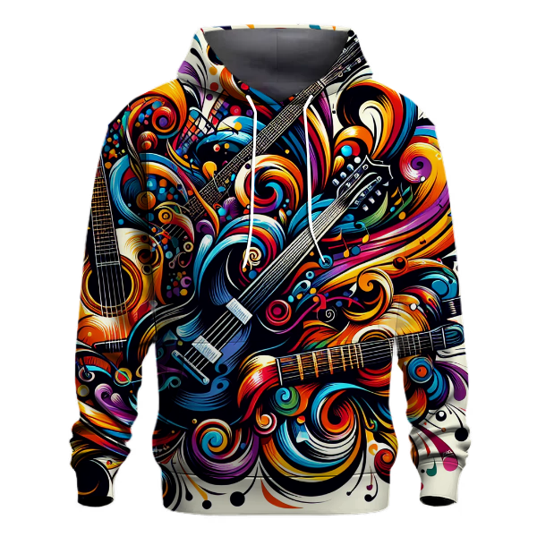 Guitar and Music Notes Hoodie
