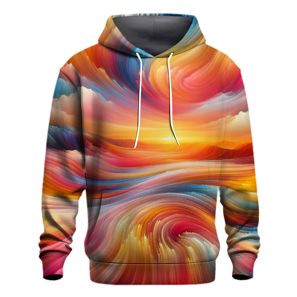 Sunrise Spectrum Tie-Dye Hoodie