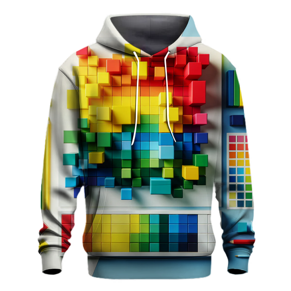 Bold Rainbow Blocks Hoodie