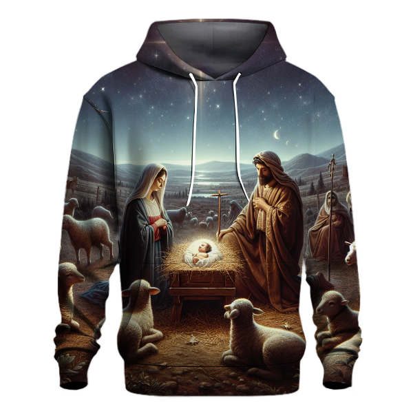 Starlit Nativity Scene Hoodie