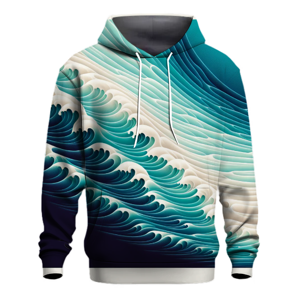 Ocean Wave Wash Hoodie