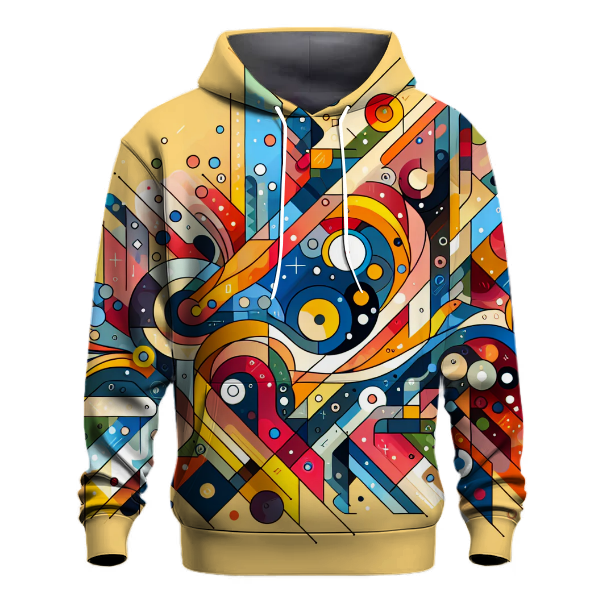 Geometric Whimsy Hoodie