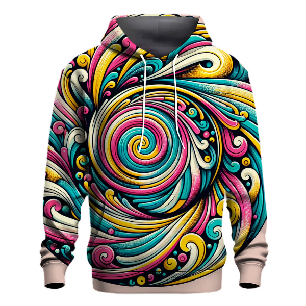 Colorful Spiral Graphics Hoodie