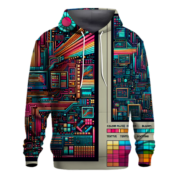Retro Digital Flux Hoodie