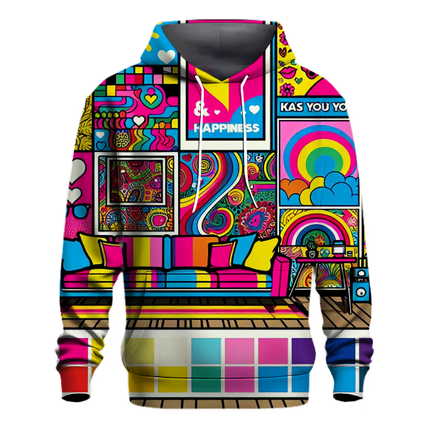 Retro Pop Art Love Hoodie